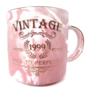 Birthday Mug Luster Marble Pink And Gold HG1878